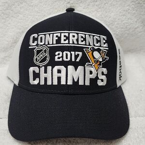 Reebok Pittsburgh Penguins 2017 Conference Champs Snapback Hat - New